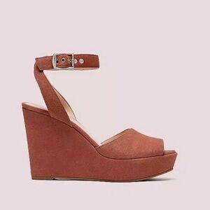 Kate Spade Key Lime Women's Suede Wedge Sandals